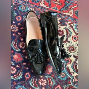 J Crew patent leather loafers